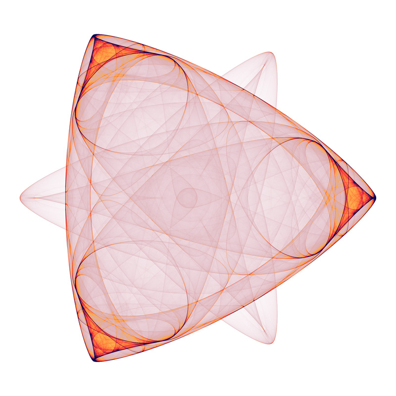 Dual triangle symmetric icon