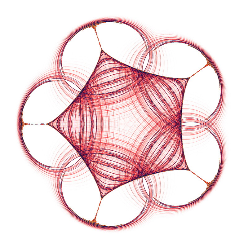 Pentagonal symmetric icon