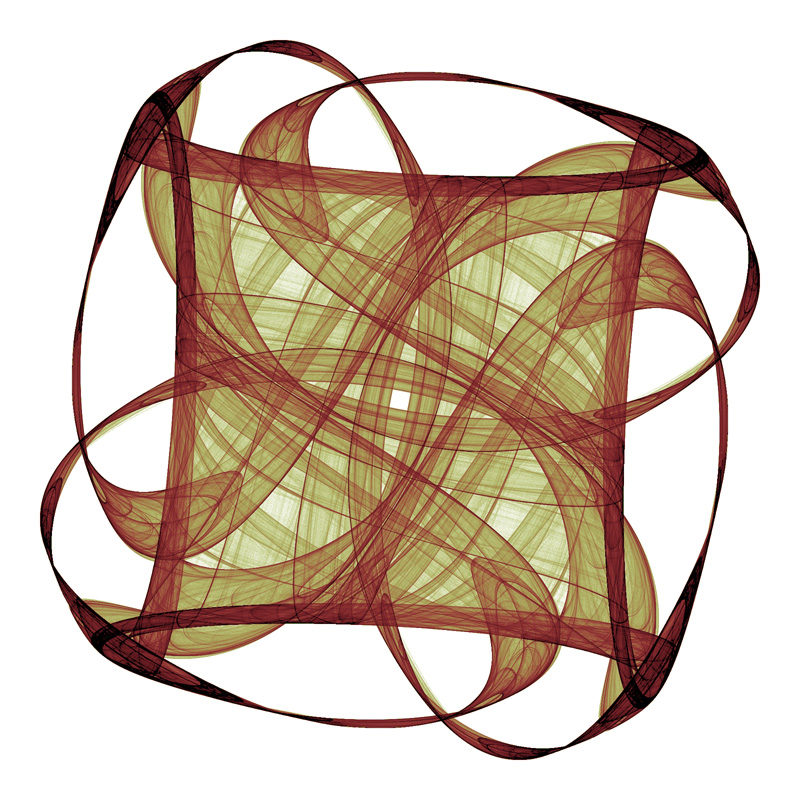 Swirling streamers symmetric icon